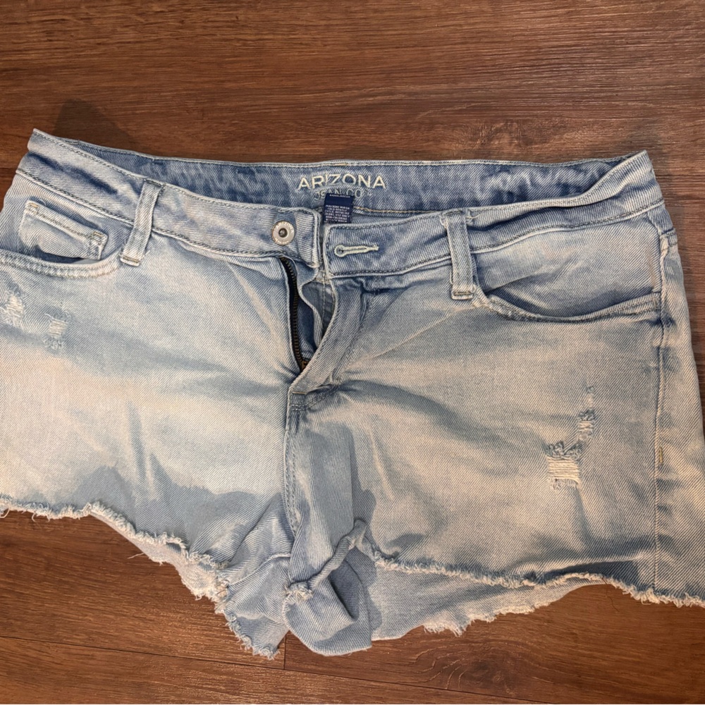 Light Blue Denim Women Shorts